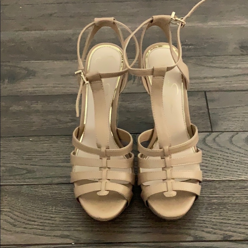 Jessica Simpson Espadrille Wedge Im Nude